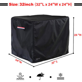 TENTVIA generator cover dustproof side view guards against debris during storage.