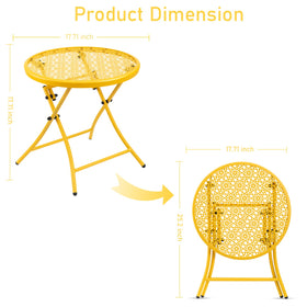 TeoKJ versatile table as serving or patio side table.