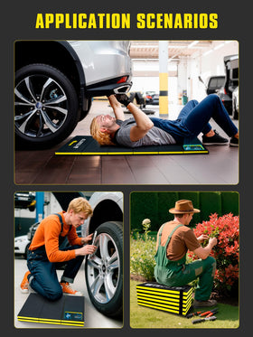 TEOOTD kneeling mat features anti-slip cross-textured grip on any terrain.