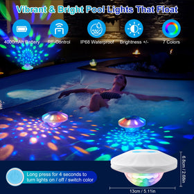 TEPENAR IP68 waterproof lights withstand rain and splashes outdoors.