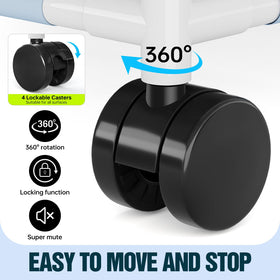Tepsmigo pool storage 360-swivel-wheels allow smooth relocation.