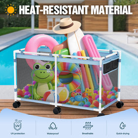 Tepsmigo pool storage easy assembly for fast setup.