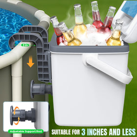 Tepsmigo leakproof design prevents spills while lounging by the pool