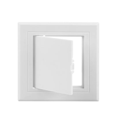 Teqooza 4x4 white access panel for easy in-wall plumbing access