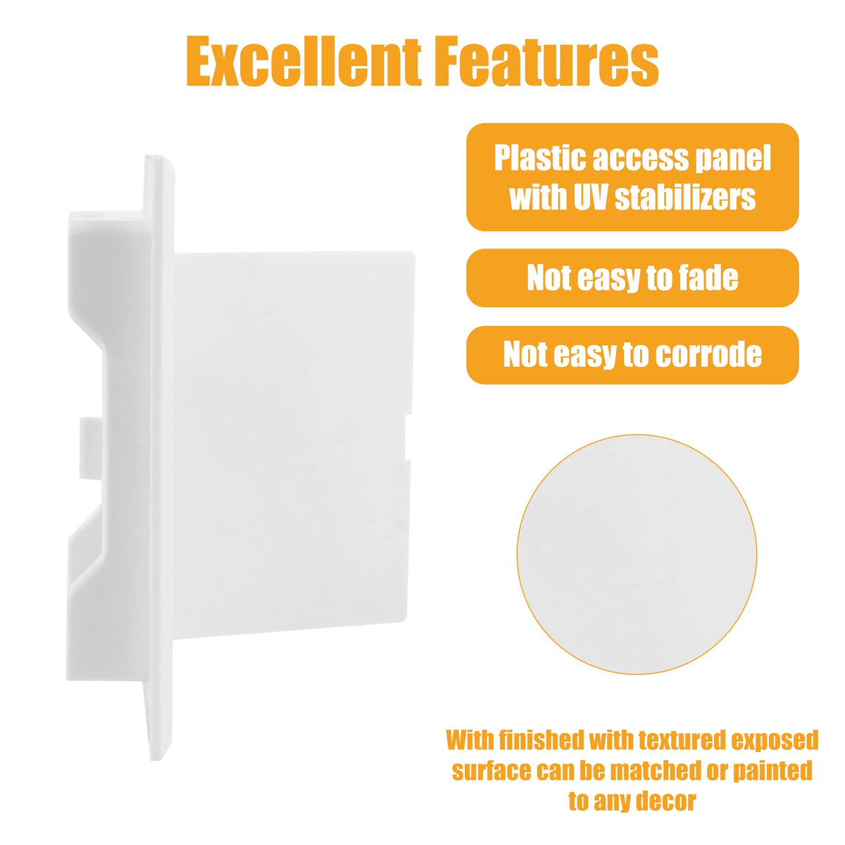 Teqooza concealed-hinge design keeps walls clean and accessible
