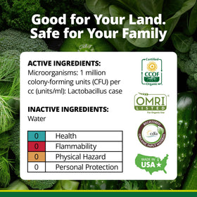 Teraganix TCM inoculant concentrate used in an aquarium setup for healthy microbes.