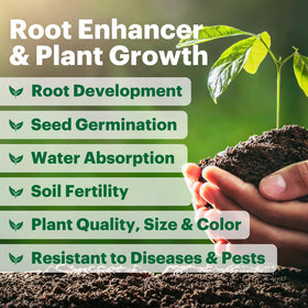 Teraganix TCM inoculant concentrate during dilution for easy garden mixing.