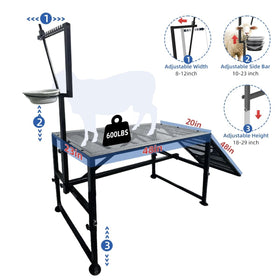 TERCFDSK milking stand in use on a farm shows stability