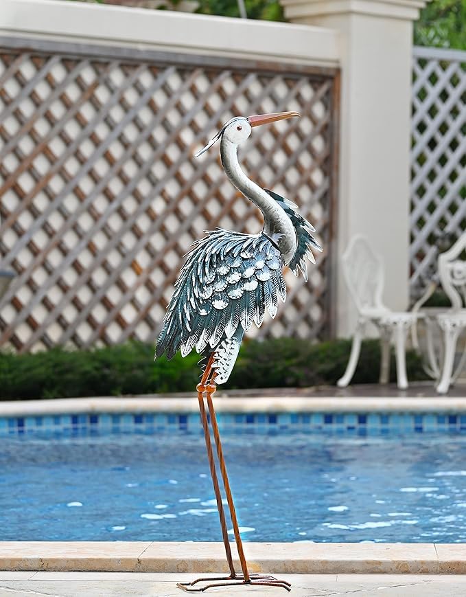 TERESA'S COLLECTIONS coastal metal yard art adds durable charm to patios