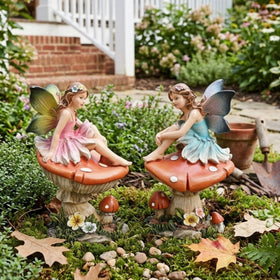 TERESA'S COLLECTIONS garden fairy statues feature weather-resistant resin for durability