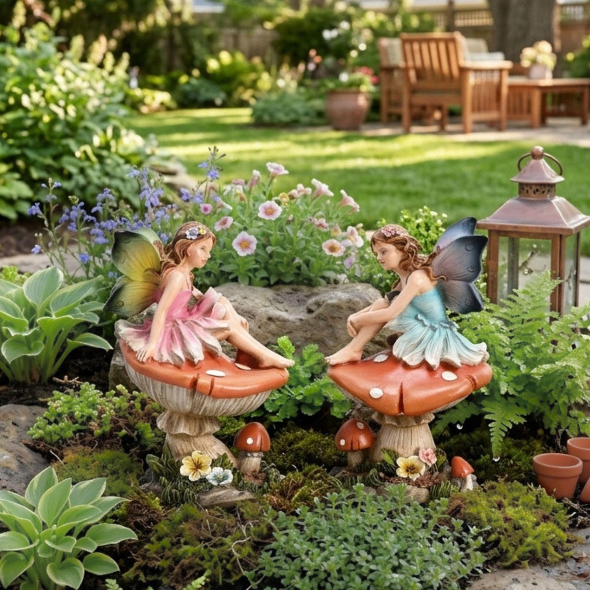 TERESA'S COLLECTIONS charming design complements fairy garden displays