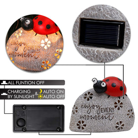 Teresa's Collections fairy-tale garden ladybug decor adds charm to walkways