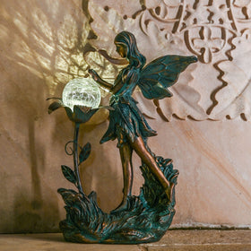 TERESA'S COLLECTIONS Garden Fairy bed border glow adding soft illumination