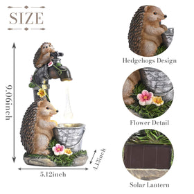 TERESA'S COLLECTIONS hedgehog garden gift ideal for garden lovers.