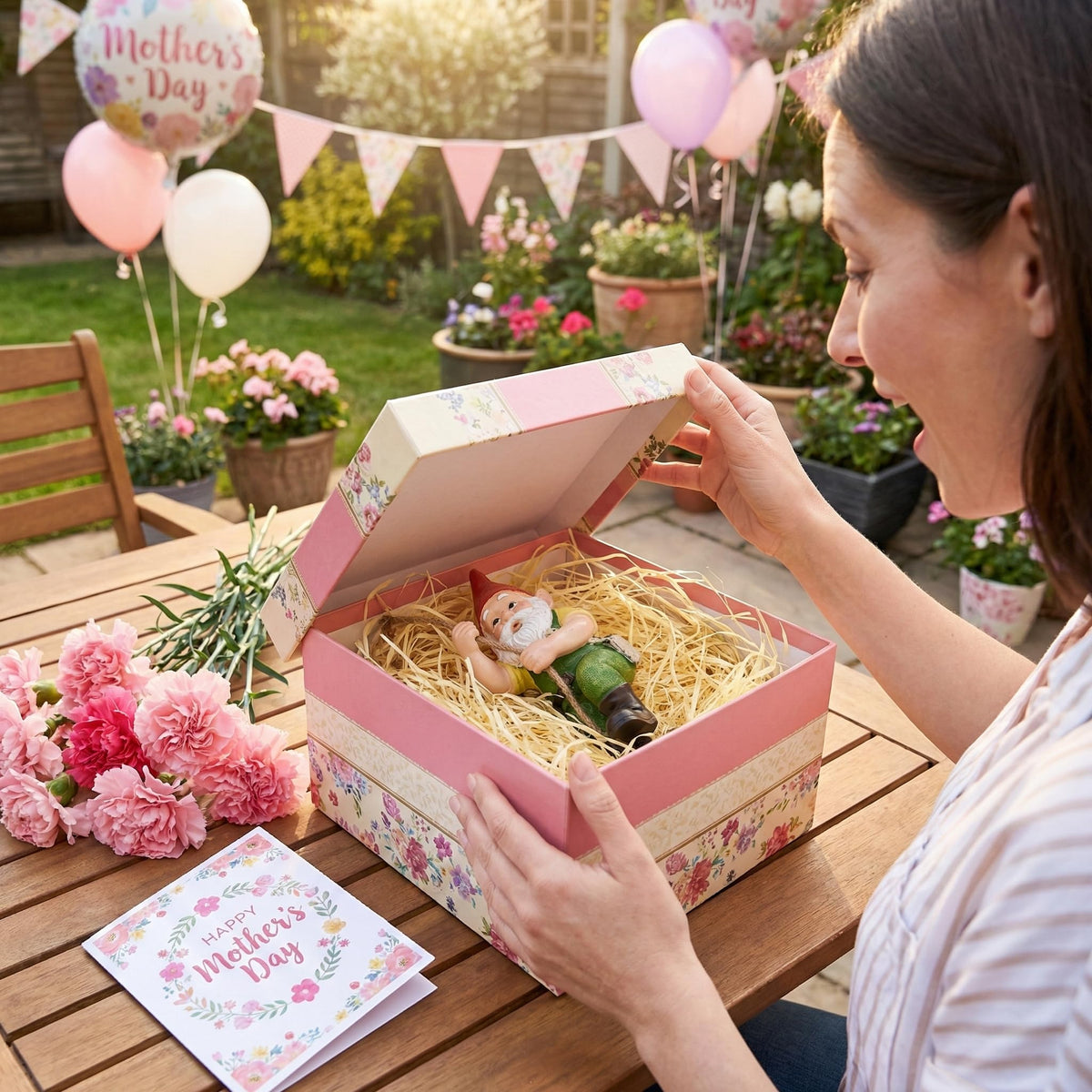 TERESA'S COLLECTIONS compact statue makes a thoughtful gift for plant lovers.