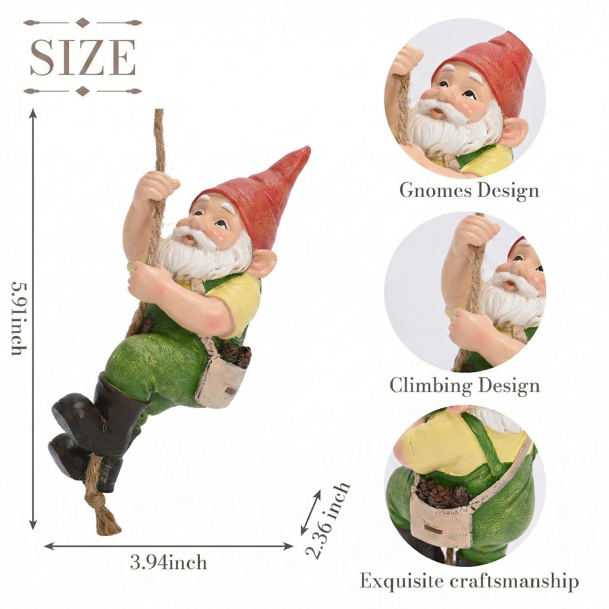 TERESA'S COLLECTIONS gnome decor suits gardens, patios, and porches with charm.