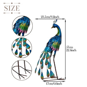 Teresa's Collections hand-painted tail detail adds colorful realism to landscapes.