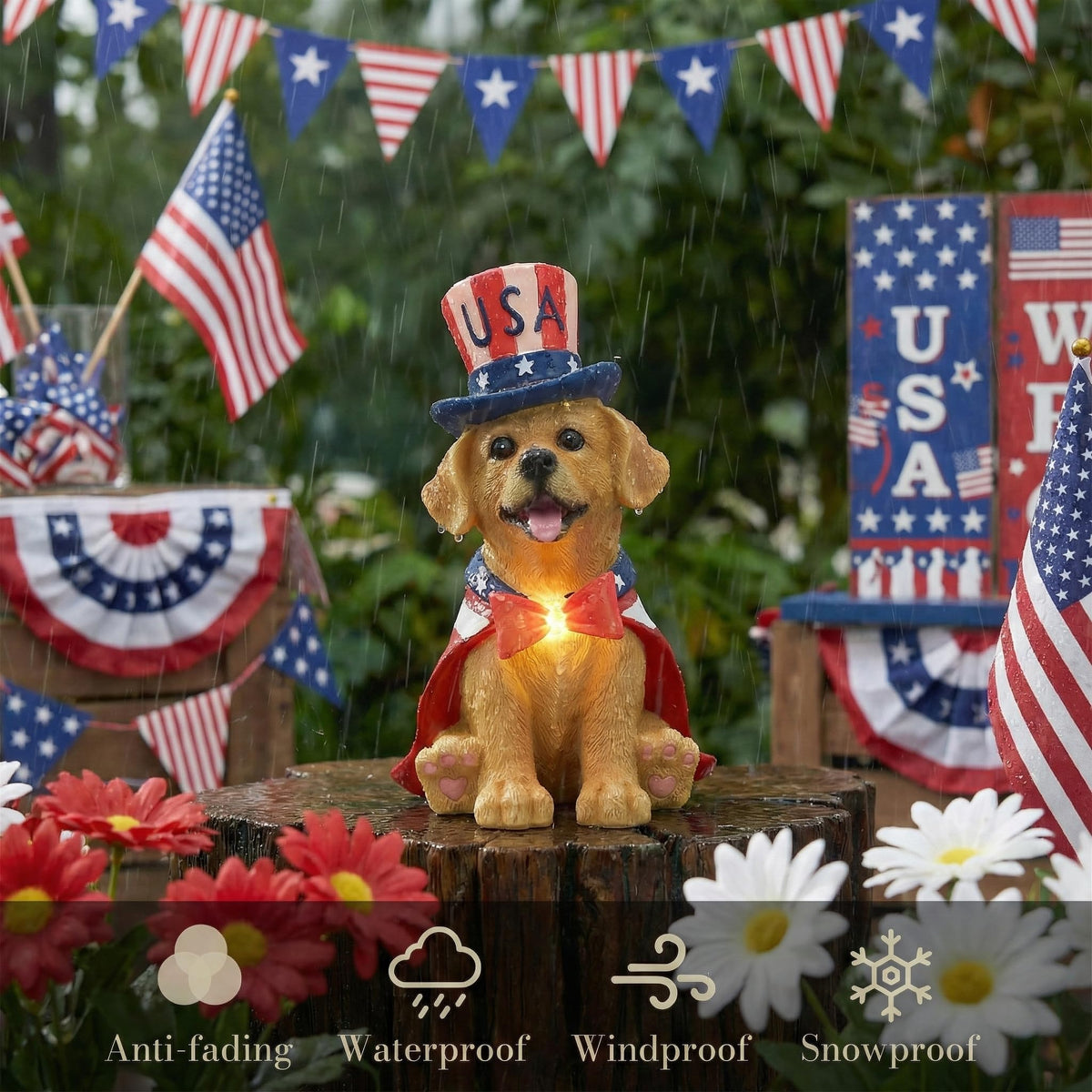 Teresa's Collections porch garden dog decor for versatile placement