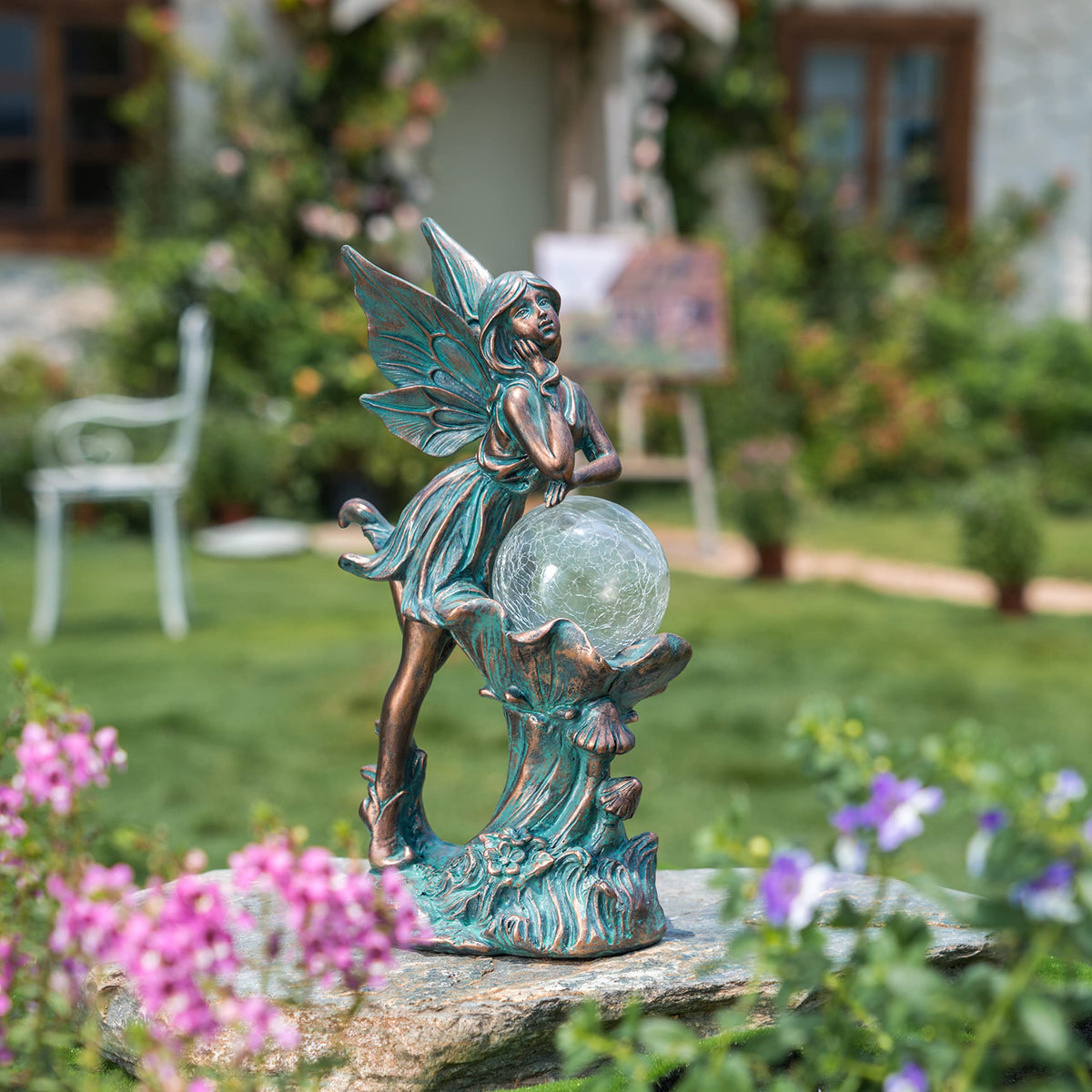Teresa's Collections weather-resistant outdoor decor enhances patios, yards, or garden beds with subtle charm.