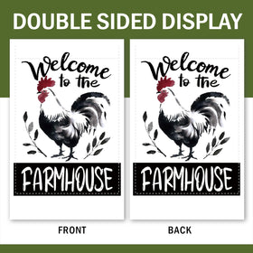 Terkki Burlap Garden Flag fabric close-up; durable blend suited for year-round outdoor use.
