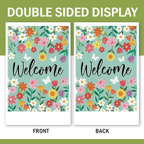 Terkki double-sided flag displays clear images from both sides for versatile viewing.