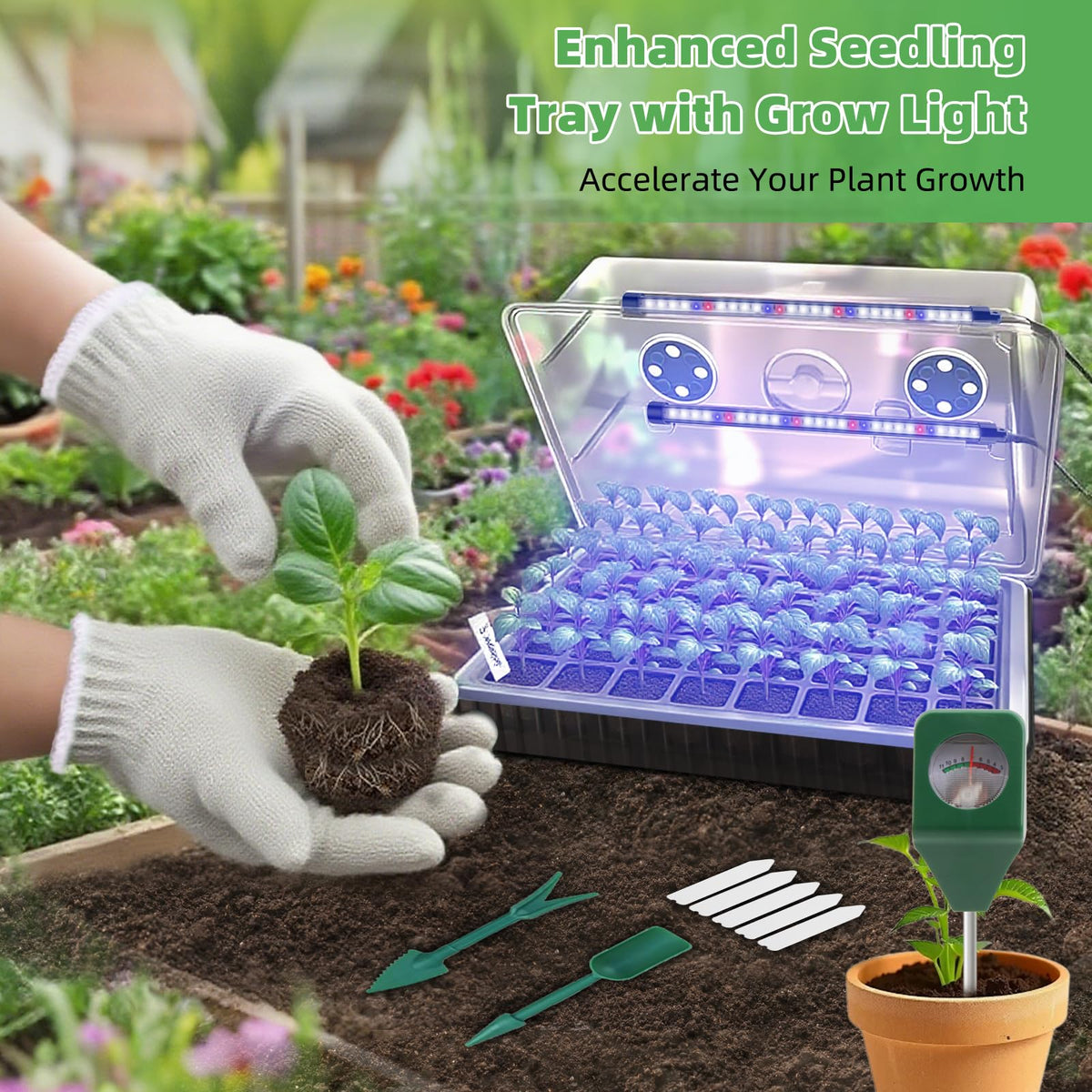Terronix capillary mat self-watering system maintains moisture between waterings.