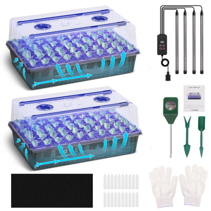 Terronix complete indoor gardening kit ready for seed starting and easy transplanting.