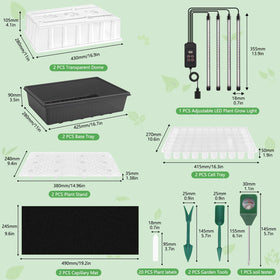 Terronix LED grow light strips deliver bright, efficient spectrum for strong seedlings.