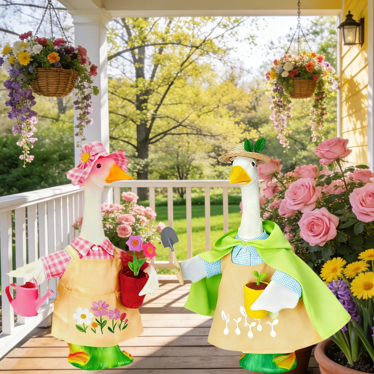 Terreva Gardening shovel prop supports playful gardening scene on the lawn