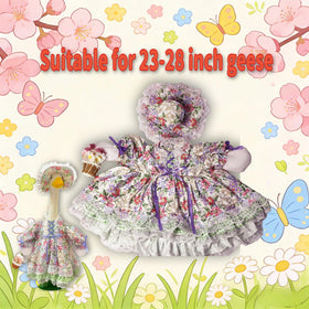 Terreva Goose outdoor costume withstands sun and rain for extended porch display.