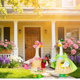 Terreva Sprout pot prop emphasizes nurturing growth in yard displays
