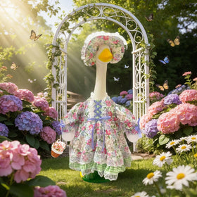 Terreva Floral-daisy style outfit creates cheerful, photo-ready garden scenes.