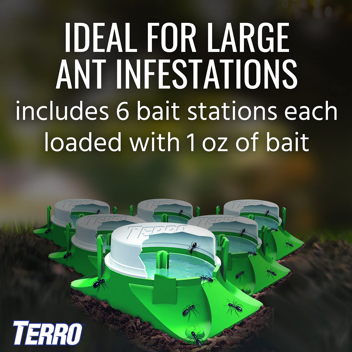 TERRO T1806SR outdoor placement near trails guides ants away from entryways