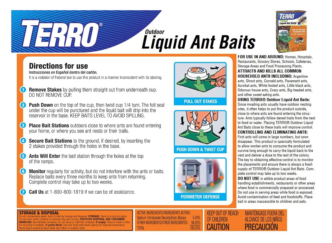 TERRO T1806SR continuous bait supply day and night promotes ongoing control