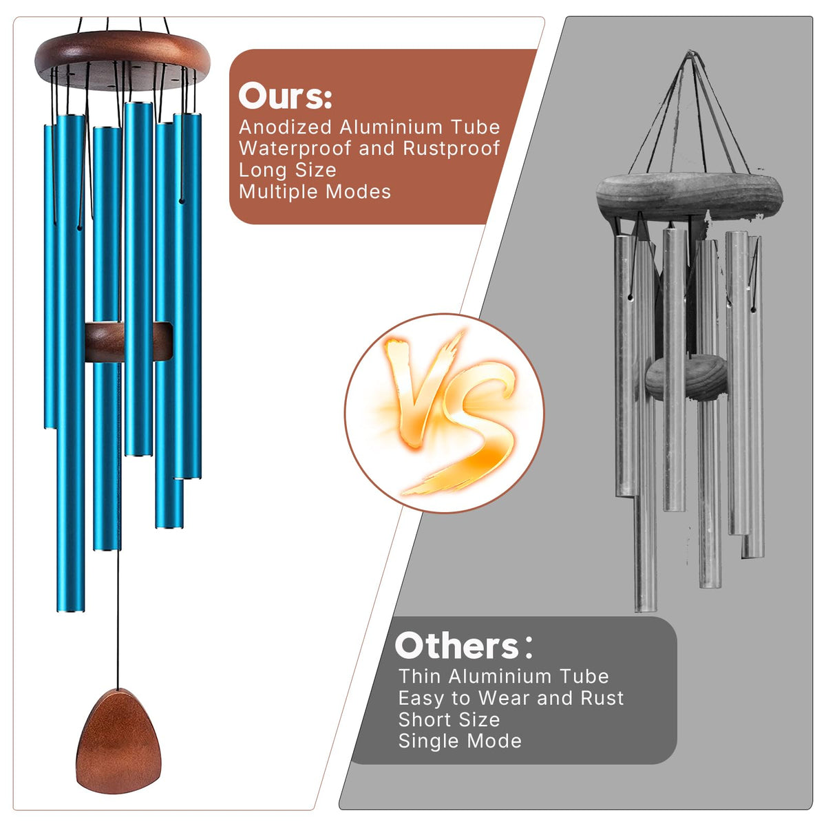 TERVEEX wind chimes as memorial gift for loved ones