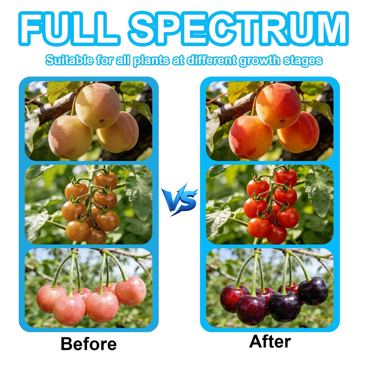Tesdluy broad coverage angle adjustment targets multiple plants with precision lighting.
