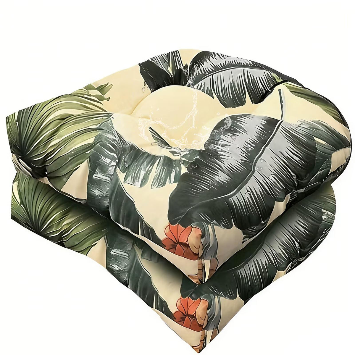 TESICA 18x18 floral rocking chair cushion on porch for outdoor comfort.