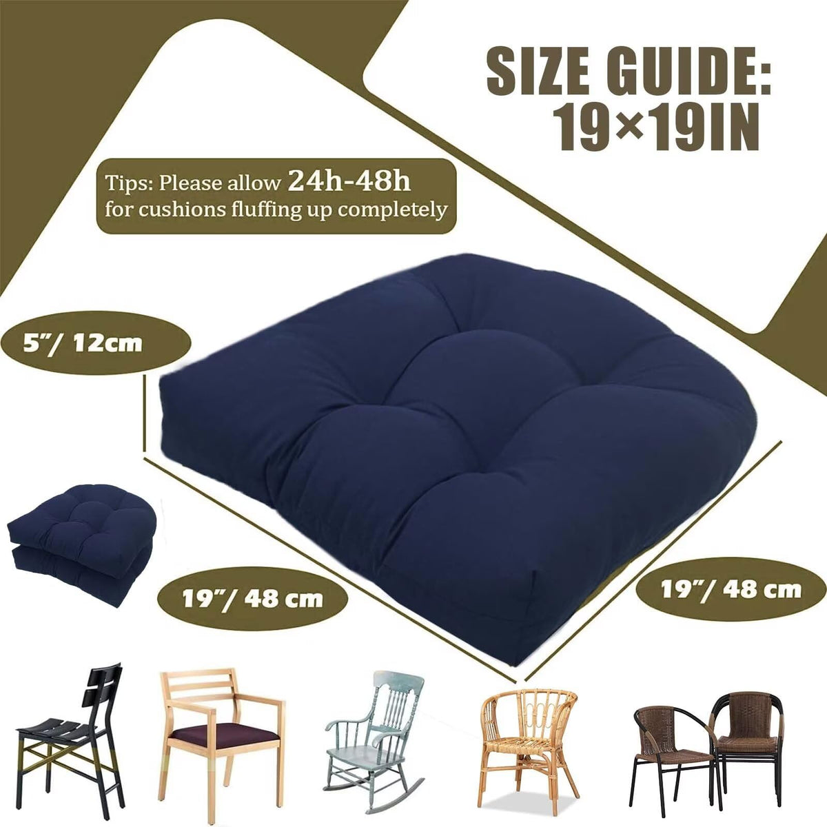 TESICA bistro chair cushion brightens meals with supportive padding