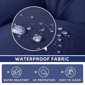 TESICA waterproof fabric close-up showing durable outdoor cushion material