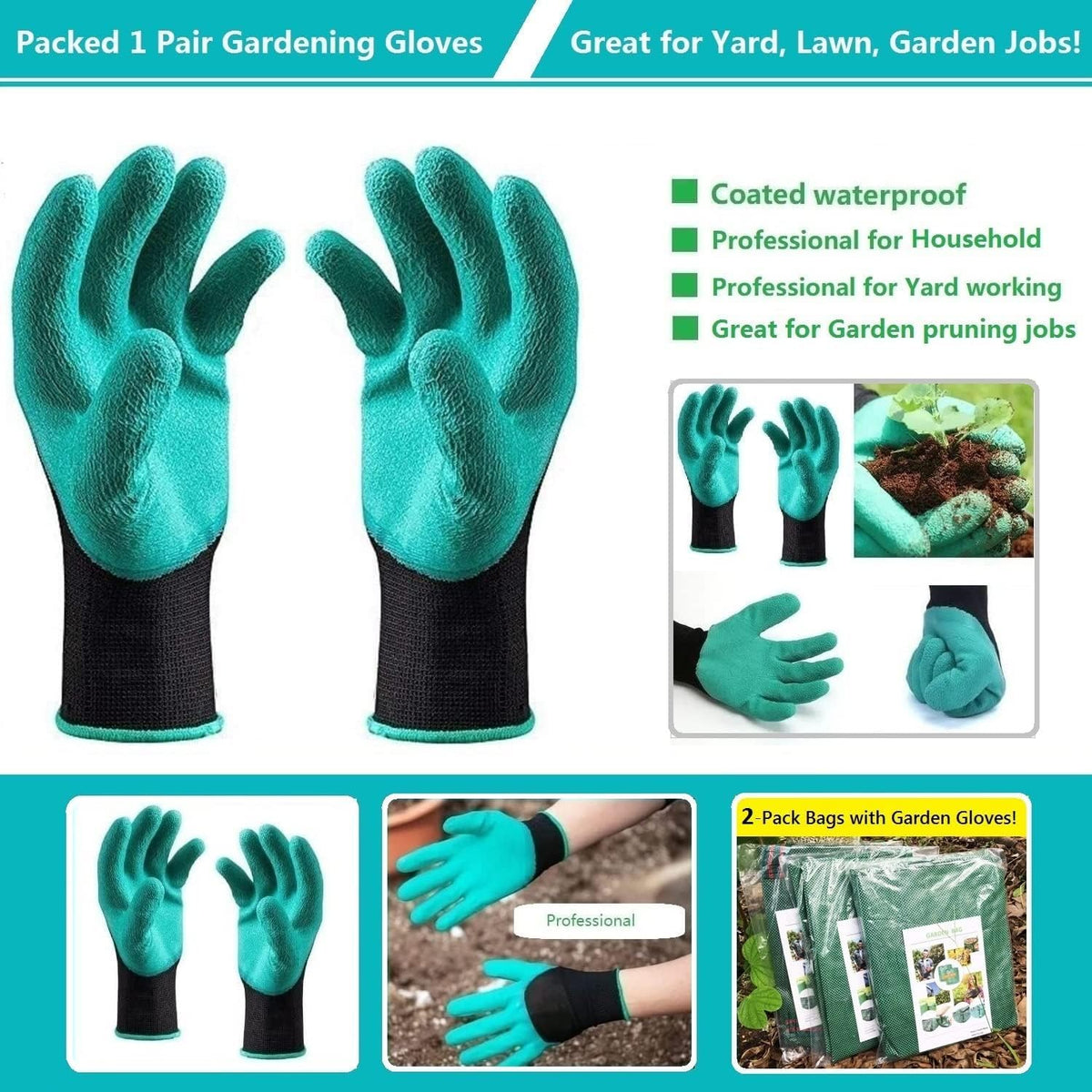 Tespher versatile bag suitable for camping, gardening, and laundry storage.