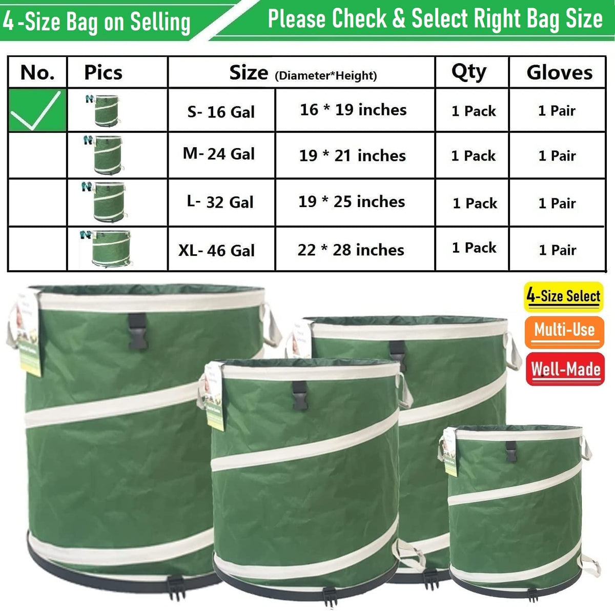 Tespher compact-folded storage shows easy stowaway after use.