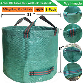 Tespher gardening gloves included for comfortable, ready-to-use yard cleanup.