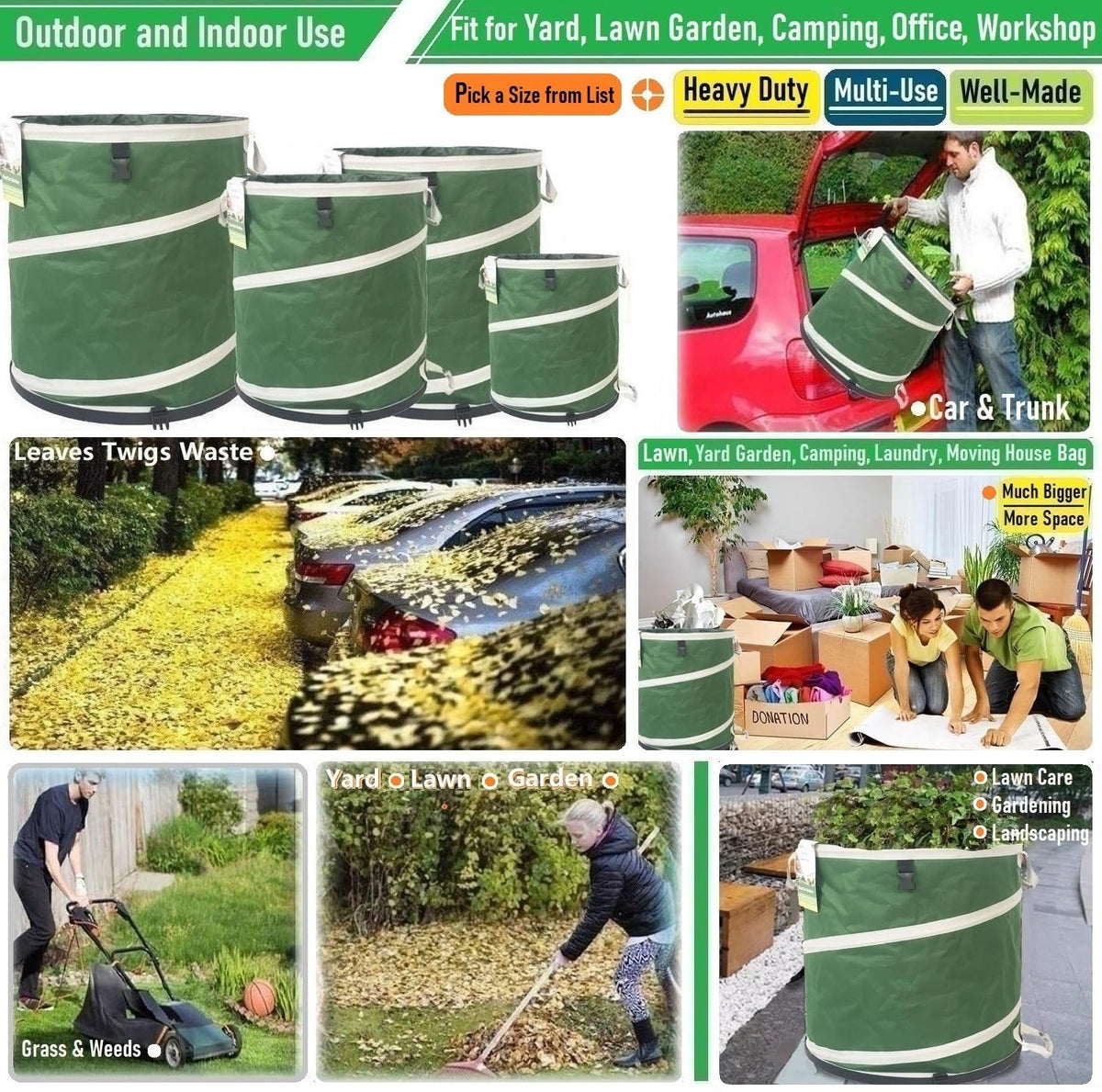 Tespher pop-up recycling bin stands upright in seconds for easy outdoor sorting.