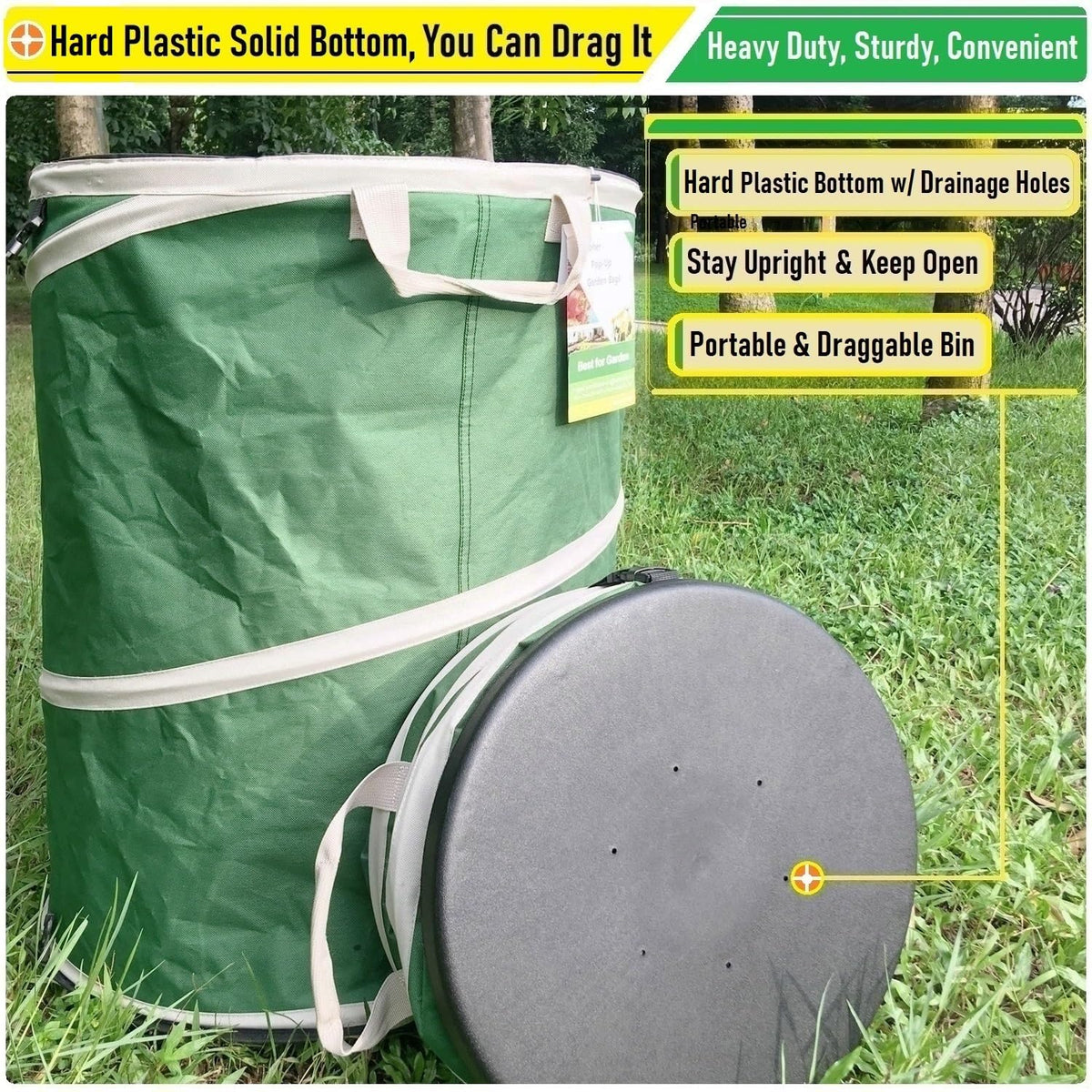 Tespher wind-resistant drawstring closure keeps contents secure in breeze.