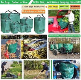 Tespher yard bags standable design shown for simple setup and use.