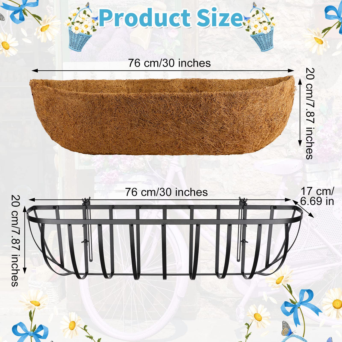 Tessco for you window box coconut liner preserves moisture for thriving plants.