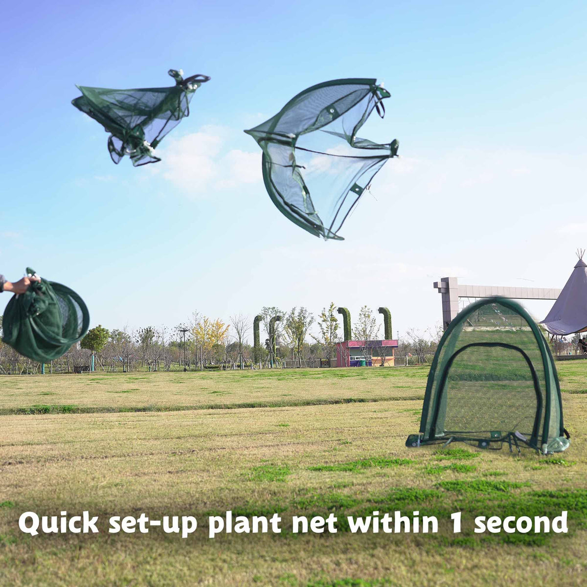 TETINY POP UV50+ mesh provides durable outdoor protection for plants.