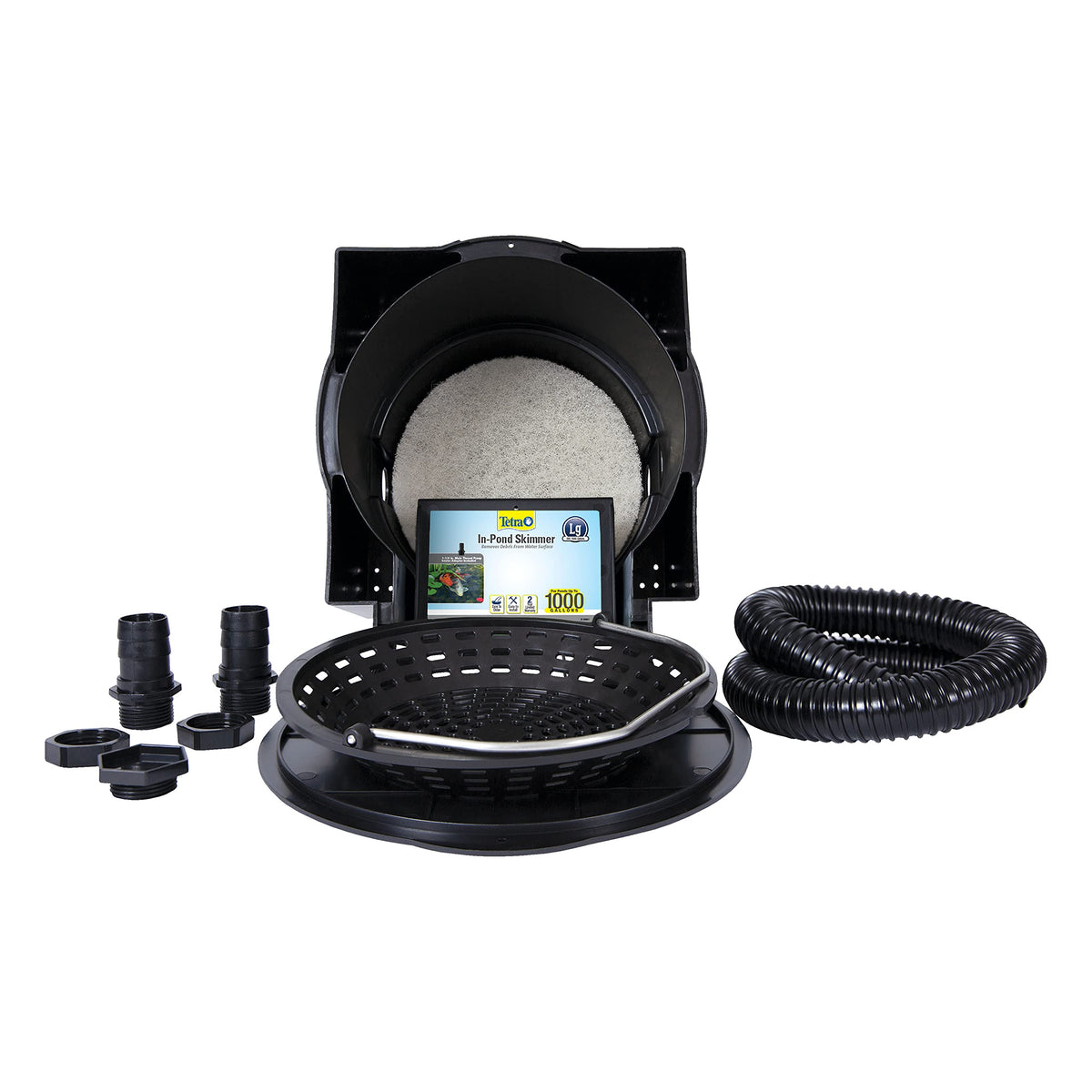 Tetra Pond Skimmer pre-filter protects the pump from clogs during busy seasons