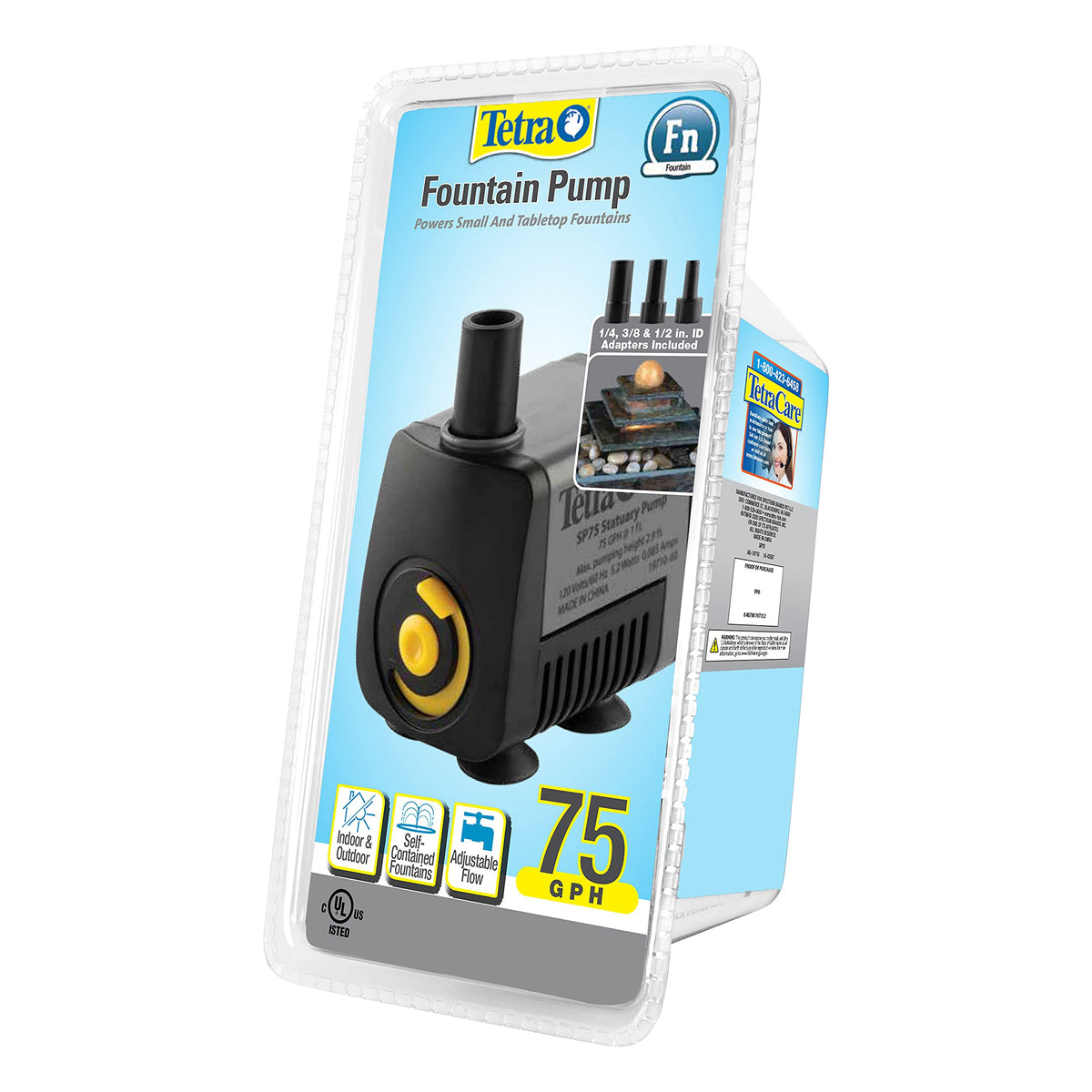 TetraPond Statuary Pump compact design fits small spaces
