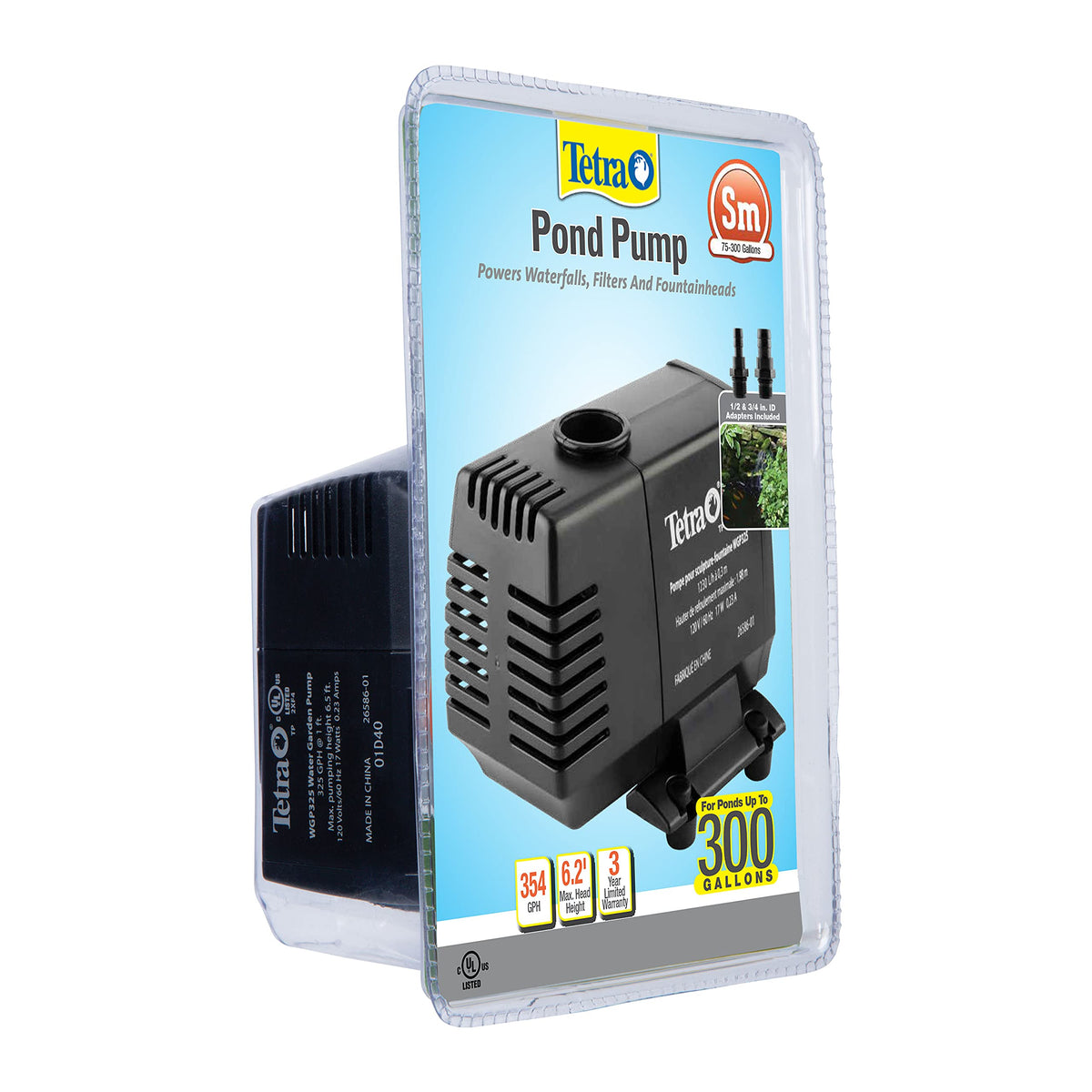 TetraPond water garden pump with fountain head for surface motion